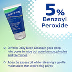 Differin Acne Kit, Adapalene Gel 0.1% + Benzoyl Peroxide Body Wash | Complete Acne Prone Skin Care Routine, Retinoid Gel Treatment, 5% Benzoyl Peroxide Face and Body Wash, Pimple-Fighting Bundle