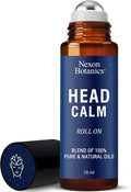 Head Calm Essential Oil Roll-On 10 ml for Migraine & Headache Relief | Soothing Essential Oil Roller Ball Blended with Pure & Natural Essential Oils - Nexon Botanics