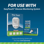 Easy Touch Control Solution Glucose Monitor Kit, Hi & Low, 2 Vials, 4 ml Each | Compatible with EasyTouch Glucose Monitoring System, 4 mL Each