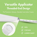 Disposable Vaginal Cream Applicators: Fits Preseed Lubricant, Estrace, Personal Lube and OTC Gel or Cream Products - with Dosage Measurements, Threaded End and Comfort Tip - Made in USA - 60 Pack