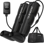 QUINEAR Leg Recovery Compression System for Athlete Post Workout, Professional Sequential Device for Massage Therapy, Foot and Leg Recovery Boots, Improve Circulation Reduce Muscle Soreness (Medium)