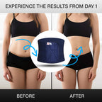 Abdominal Binder Compression Wrap, Breathable, Stomach Support Post Injury Or Surgery With Contoured Body-Specific Postpartum Design, Universal (Blue)