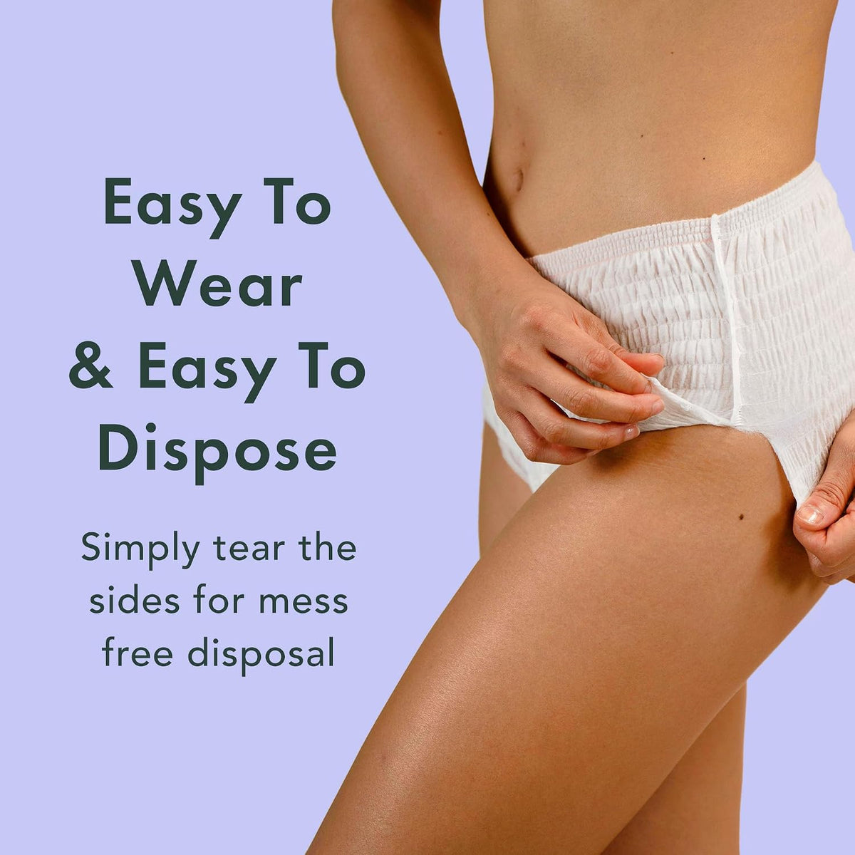 Rael Disposable Period Underwear, Organic Cotton Cover (Size S-M, 20 Ct) | Leak Locker, Unscented, Extended Coverage for Women, Period Essentials, Postpartum Essentials, Feminine Care