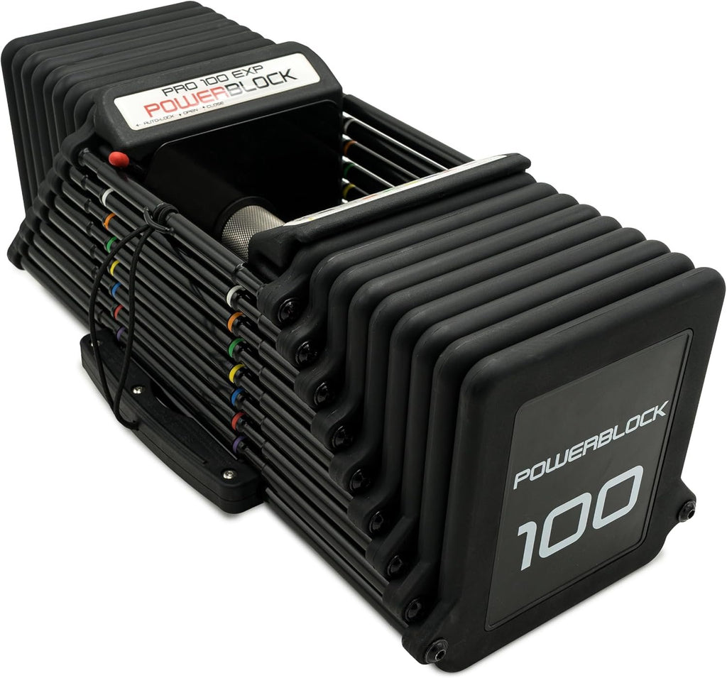 PowerBlock Pro 100 Adjustable Dumbbell, 5-100 lb