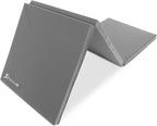 ProsourceFit Tri-Fold Folding Thick Exercise Mat 6’x2’ with Carrying Handles for MMA, Gymnastics, Stretching, Core Workouts