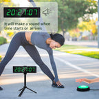 YZ Gym Timer Clock for Home Gym, Fitness Timer with Stopwatch Button, Large Digital Stopwatch Countdown Clock, 12/24H Digital Wall Clock, with Stand