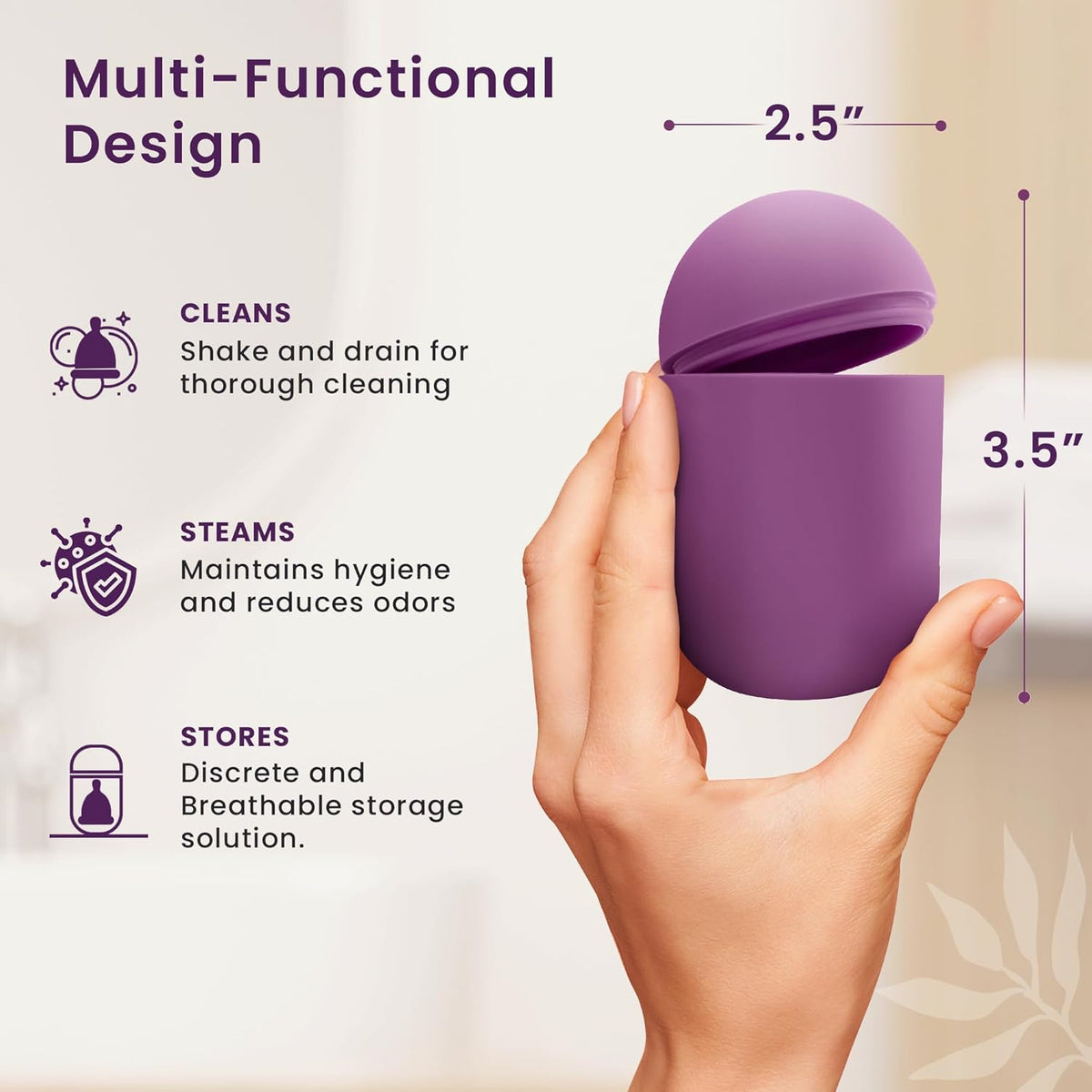 Menstrual Cups and Discs Reusable Silicone 1 g