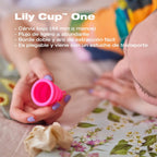 INTIMINA Lily Cup One - Copa Menstrual Plegable Ideal para Principiantes y Adolescentes, Fuchsia