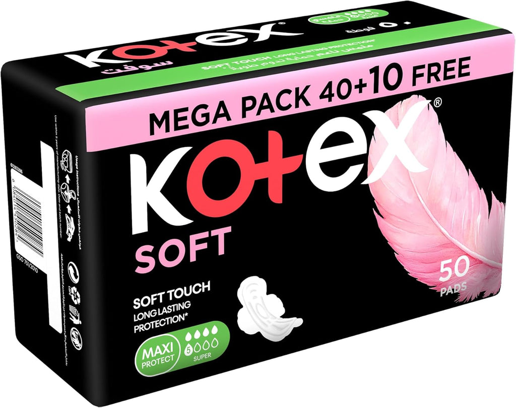 Kotex Sanitary Pads With Wings 50 pads