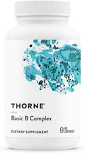 Thorne Basic B Complex, 8 Active B Vitamins & Choline, 60 Capsules
