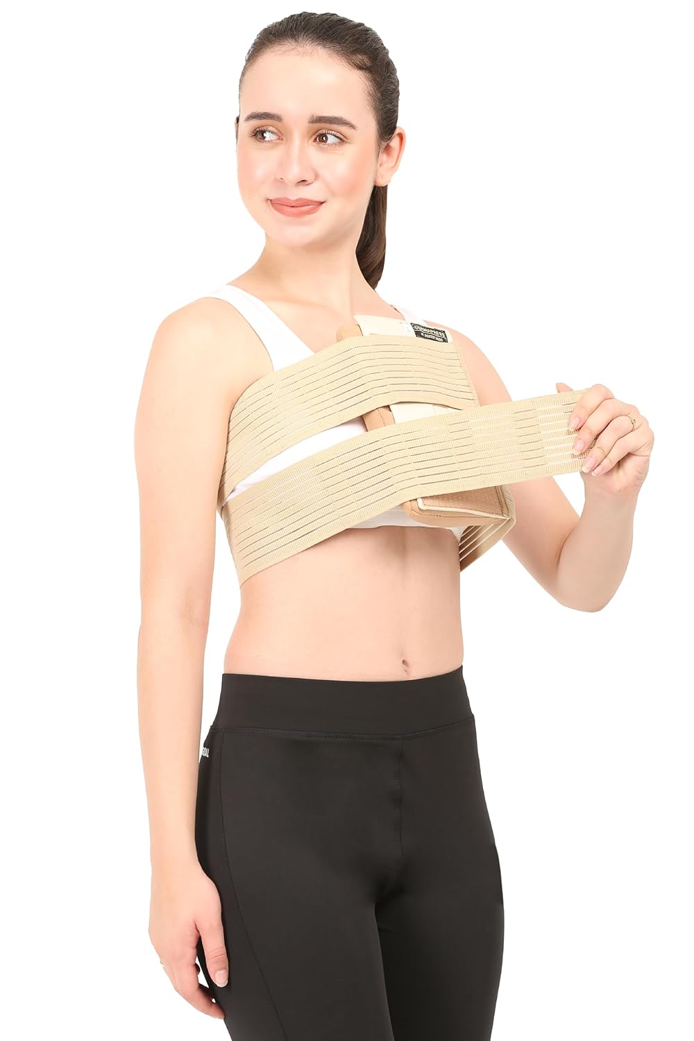 Sternal Corset || UNISEX || Post Surgical Chest Support Brace || Post Bypass and Heart Surgery Recovery || Adjustable Post-Operative Chest Compression Garment || (Medium, Beige)