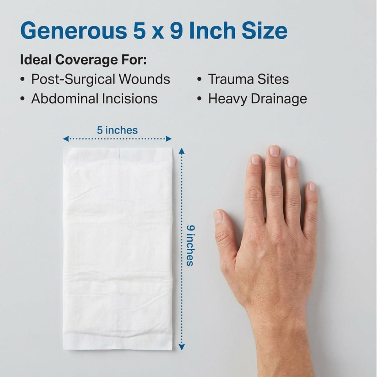 McKesson Sterile Abdominal- ABD Pads, 5 x 9 in