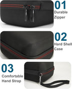 Hard Carrying Case for OMRON Evolv Wireless Blood Pressure Monitor, for Omron BP7000 Bluetooth Upper Arm Blood Pressure Monitor, Travel Storage Case for OMRON HEM-7600T-BK BP Monitor, Black Case Only
