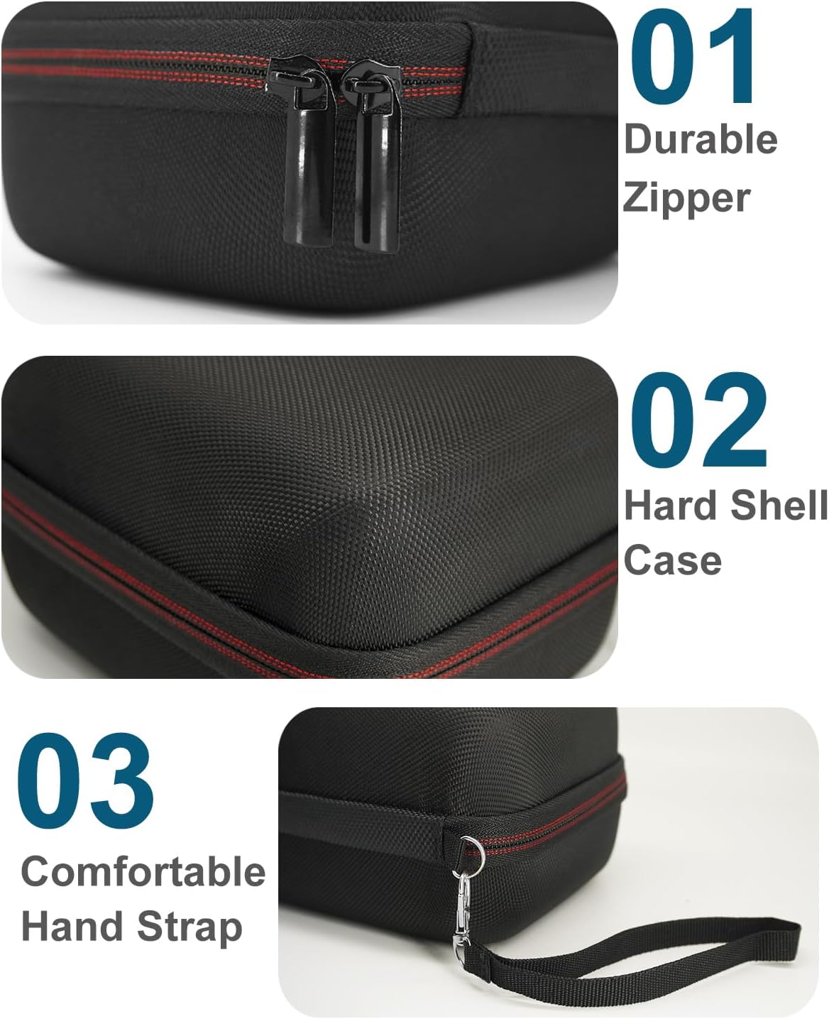 Hard Carrying Case for OMRON Evolv Wireless Blood Pressure Monitor, for Omron BP7000 Bluetooth Upper Arm Blood Pressure Monitor, Travel Storage Case for OMRON HEM-7600T-BK BP Monitor, Black Case Only