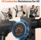 Niceday Elliptical Exercise Machine, Elliptical Machine for Home, Magnetic Elliptical Trainer with 15.5IN-20IN Stride, 16 Resistance Levels, 400LBS Loading Capacity, Support Kinomap APP