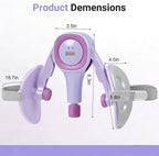 Thigh Trainer for Women, 15-60LB Adjustable Resistance Inner Thigh Exerciser for Pelvic Floor Strengthening, Kegel Equipment with Data Tracking, Home Gym Fitness for Postpartum Recovery & Shaping1