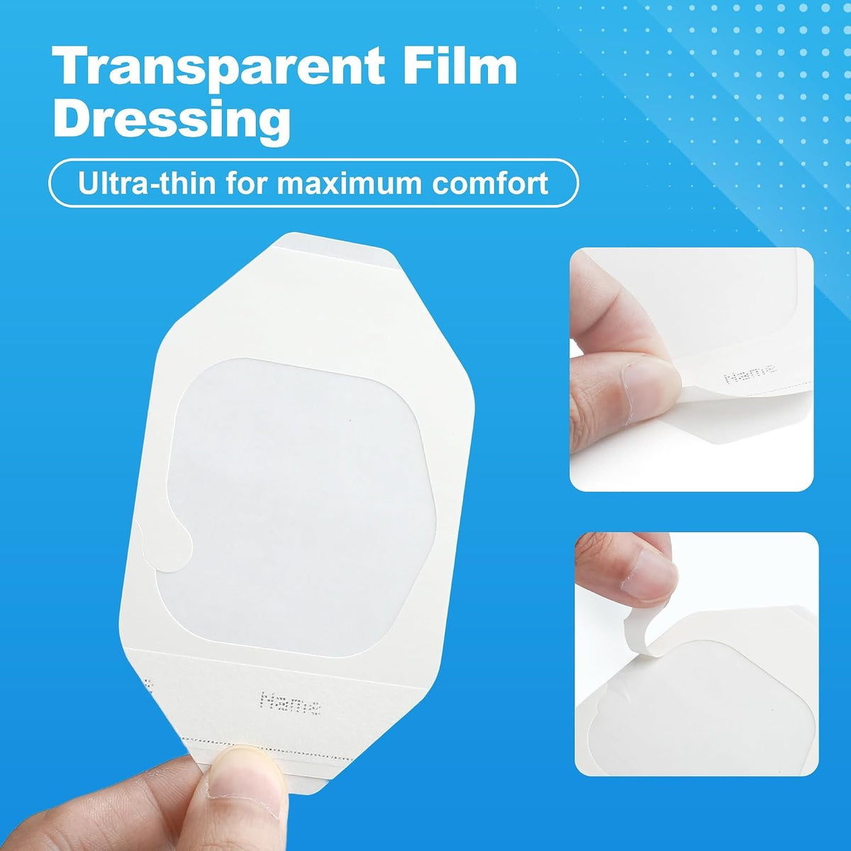 LotFancy Transparent Film Dressing, 2.37"x2.75", Clear Waterproof Bandages