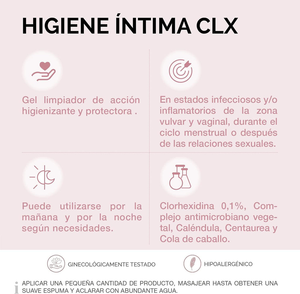 Cumlaude Lab - Intimate Hygiene CLX Gel, Cleansing Gel with Chlorhexidine, Plant Active and Neutral PH, Provides Hygienizing, Refreshing, Protective and Moisturizing Action – 500 ml