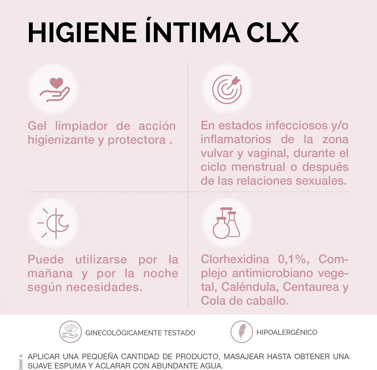 Cumlaude Lab - Intimate Hygiene CLX Gel, Cleansing Gel with Chlorhexidine, Plant Active and Neutral PH, Provides Hygienizing, Refreshing, Protective and Moisturizing Action – 500 ml