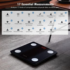 NUTRI FIT Bathroom Scale Smart Digital Bluetooth Scales for Body Weight