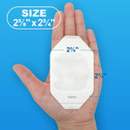 LotFancy Transparent Film Dressing, 2.37"x2.75", Clear Waterproof Bandages