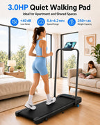 Cardirun Walking Pad with Incline and Stable Handle Bar, Foldable Treadmill