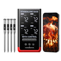 ThermoMaven WiFi Wireless Meat Thermometer, 4 Probes, Smart Base, 6 Sensors | Unlimted Monitor Range via APP, Commercial-Grade NIST Certified Accuracy, for Restaurant Kitchen, BBQ/Grill/Oven