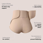Leonisa BellyFlex Total High-Waist Post-Surgical Compression Underwear, Adjustable Belly Wrap, Tummy Control Shapewear Girdle