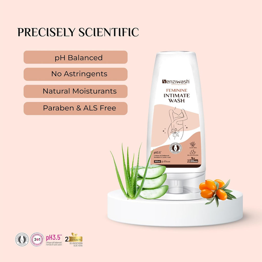 Intimate Vaginal Wash for women l Daily Hygiene Formula for Clean | PH Balanced | Healthy & Well moisturized Intimate area with Natural ingredients 100ml
