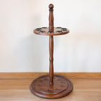 Asterom Cane Stand - Wooden Holder for Walking Sticks, Canes (Caramel)