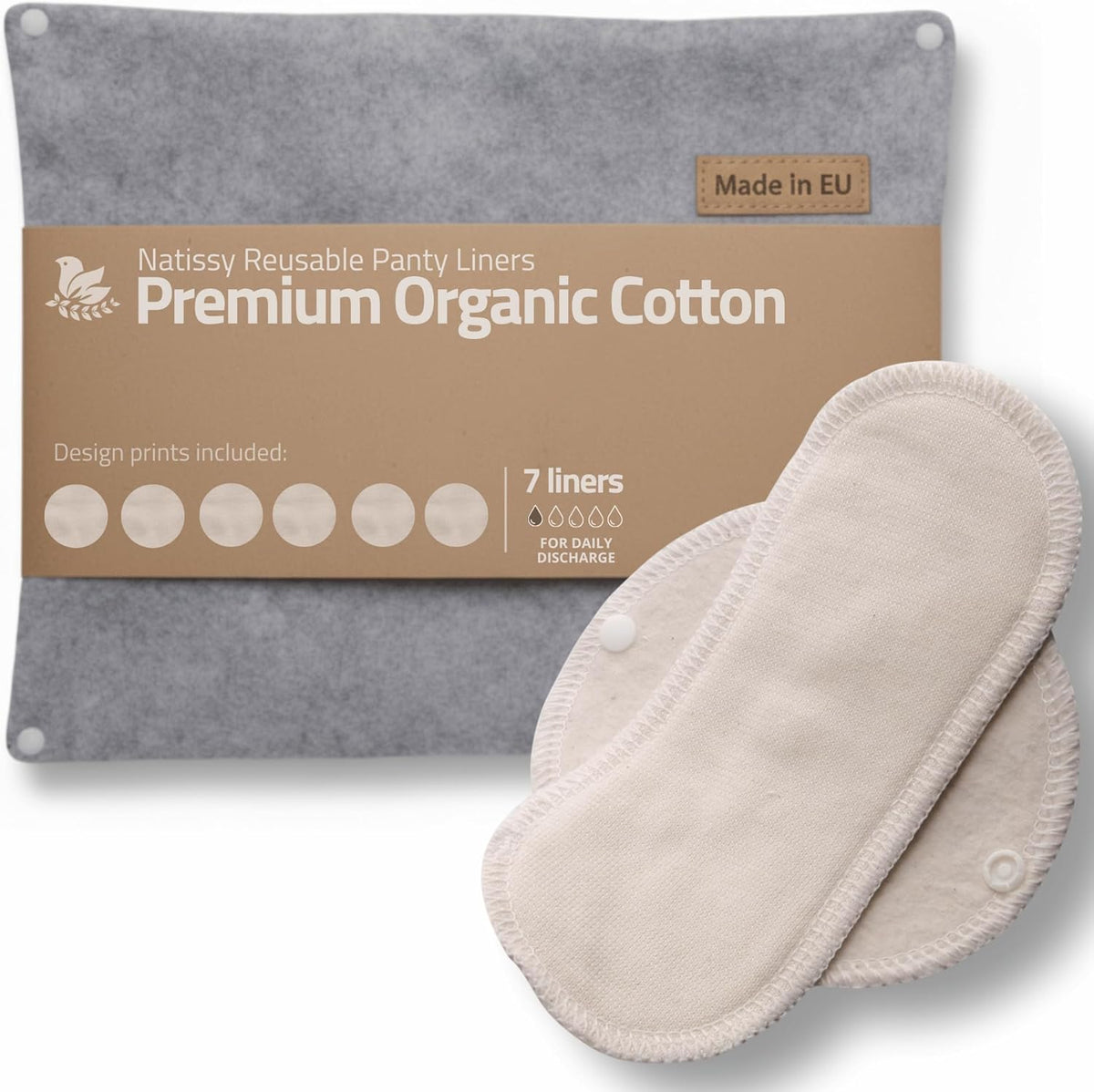 Waschbare Panty Liners Reusable Organic