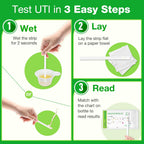 Easy@Home 20 Individual Pouches Urinary Tract Infection FSA Eligible Test Strips (UTI Test Strips) Monitor Bladder or Urinary Tract Issues by Testing Urine, 20 Tests/Box-FDA Cleared (UTI-20P)