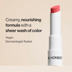 Honest Beauty Moisturizing Vegan Tinted Lip Balm, Antioxidant-Rich, Melon
