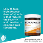 Blackmores Bio C Powder | Reduces Severity & Duration of Common Cold Symptoms | 125 Grams Powder