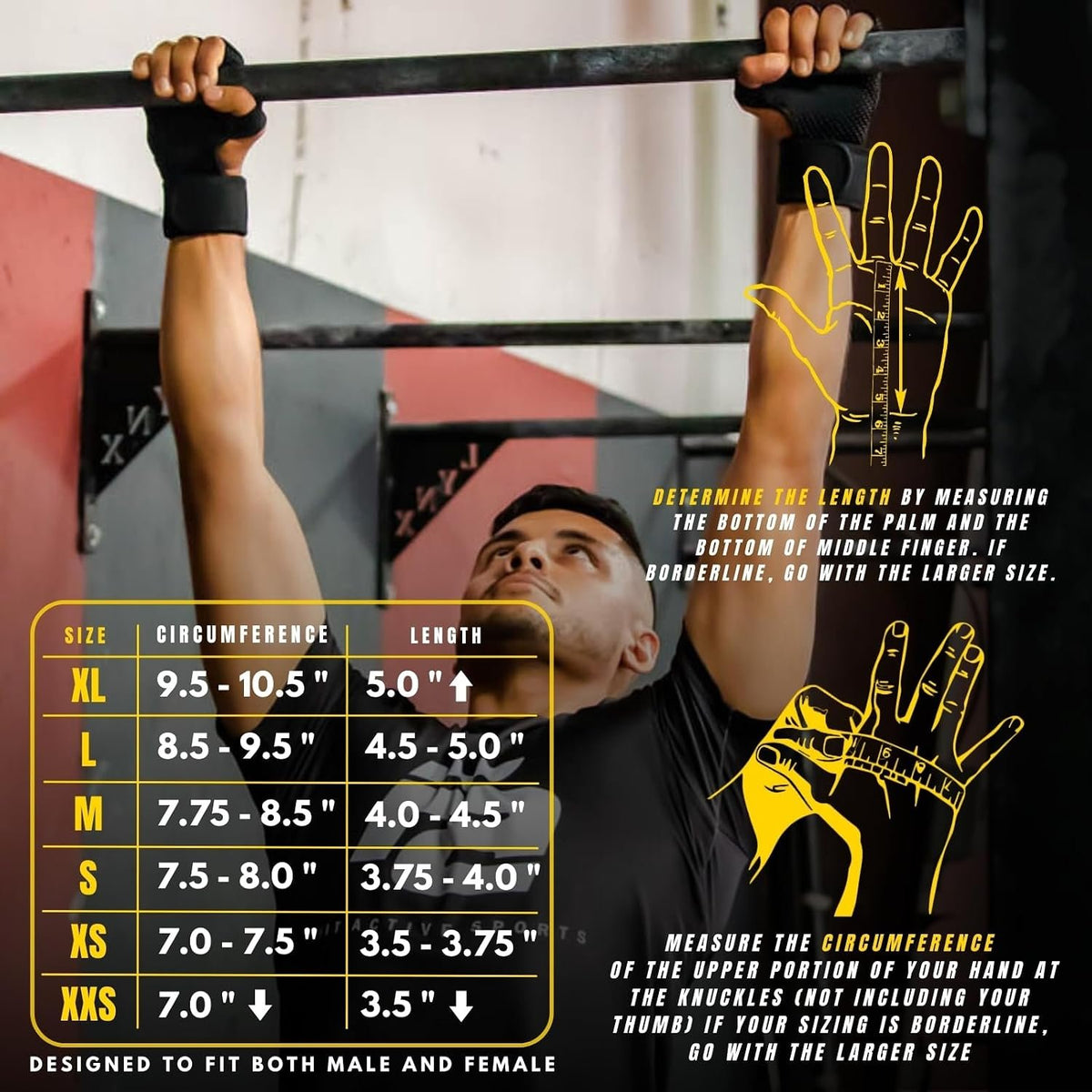 Fit Active Sports New Ventilated Weight Lifting Workout Gloves with Built-in Wrist Wraps for Men and Women - Great for Gym Fitness, Cross Training, Hand Support & Weightlifting.