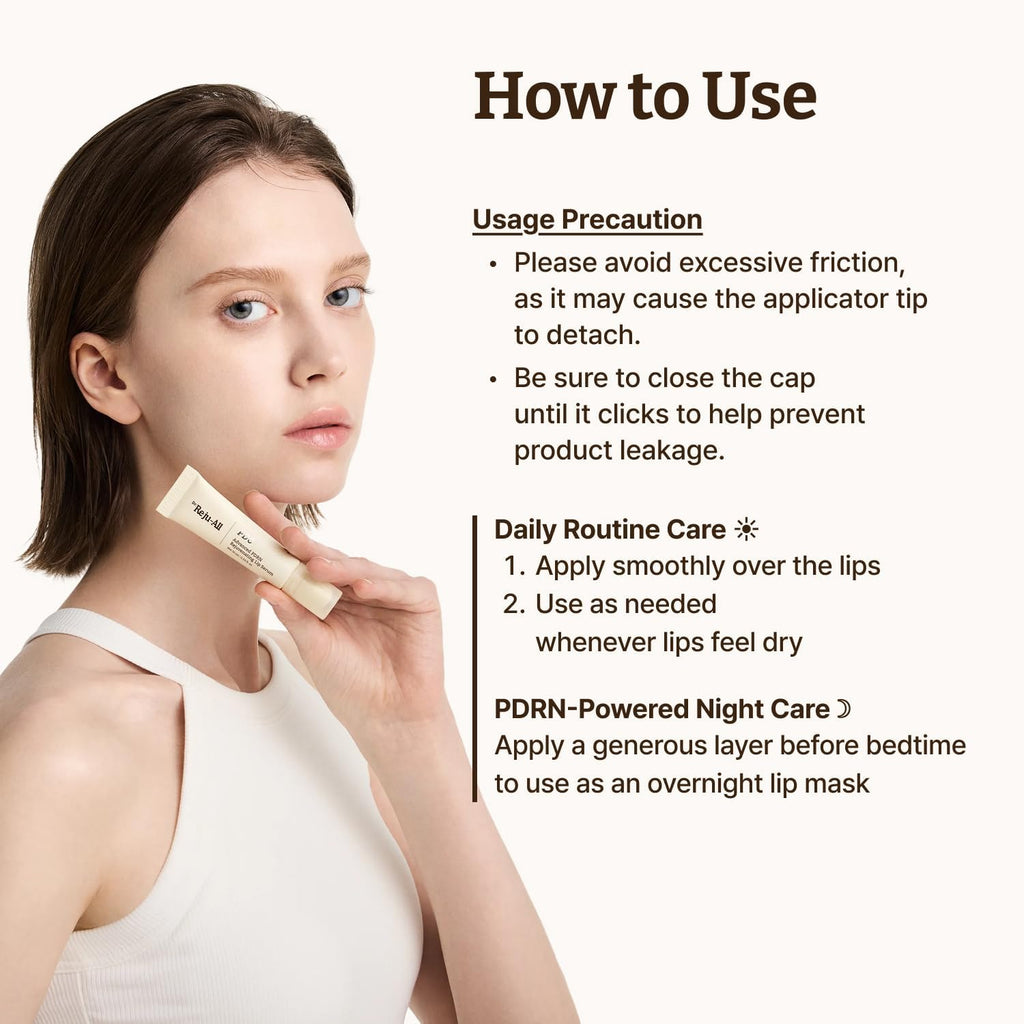 Dr.Reju-All Advanced PDRN Rejuvenating Lip Serum - Hydrating Lip Balm with Lipozip PDRN for Glowy, Dewy Lips - Gentle Exfoliating & Smoothing Lip Moisturizer - Hibiscus & Lactic Acid - 10ml