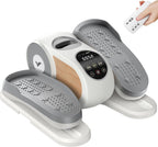 MERACH Under Desk Elliptical, Leg Exerciser While Sitting for Seniors | Quiet Portable Electric Seated Pedal Exerciser Machine with Remote Control & 12-Speeds for Home Office