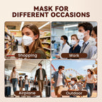 Edith qi KN95 Face Masks for Adults, 50 PCS, 5-Ply Disposable Masks