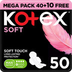 Kotex Sanitary Pads With Wings 50 pads