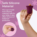 UVA Reusable Menstrual Cup Heavy Flow Kit with Sterilizer - Size B - 10-Year Durable & Leak-Proof Silicone - Large Menstrual Cup, Sterilizer & Traveling Bag Period Cup Set