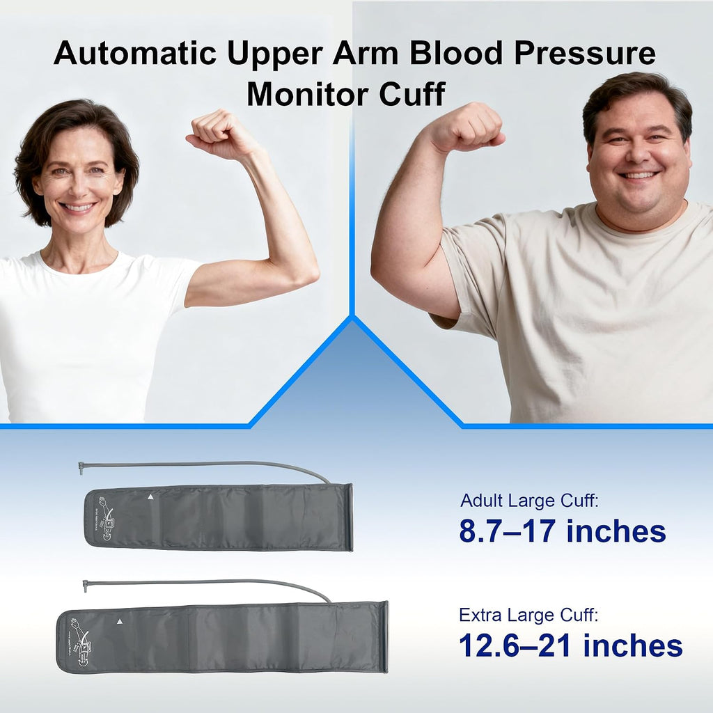 Automatic Upper Arm Blood Pressure Monitor for Home Use with 9-17&13-21 in | L/XL/Extra Large Cuff, FSA&HSA Eligible Accurate Portable Fit Big Arms BP Machine