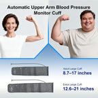 Automatic Upper Arm Blood Pressure Monitor for Home Use with 9-17&13-21 in | L/XL/Extra Large Cuff, FSA&HSA Eligible Accurate Portable Fit Big Arms BP Machine