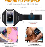 Running Armband 3D Design Sweat Resistant Running Phone Holder Up to 6.9"