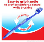 Colgate Extra Clean Medium Toothbrushes, 6 Pack | Bulk Size, Medium Bristles, Extra Clean, Easy Grip Handle, Removes Plaque