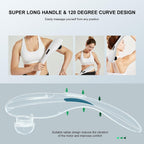 MEGAWISE Cordless Handheld Back Massager, 5 Speeds, 3200mAh, Off-White