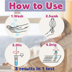 Vaginitis Test Kit, Rapid Screening for Common Vaginal Discomfort Causes – at-Home Self Test for Women – Fast, Easy & Accurate – 1 Test