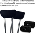 SPRING SEAON Plush Memory‑Foam Crutch Underarm Pad & Hand‑Grip Covers–Universal Fit, Breathable Moisture‑Wicking, Machine‑Washable Cushion for Crutches, Pain Relief & Chafing Protection