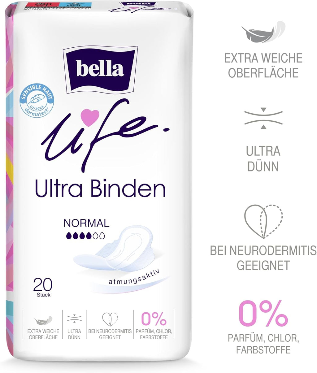 bella Sanitary Pads Breathable 20 pieces