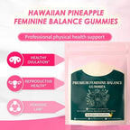 Feminine Balance Gummies,Premium Feminine Balance Gummies,Improve Immune,Promotion of Women's Health,Vegan,Hawaiian Pineapple Flavor - 60 Gummies - 30 Servings (1)
