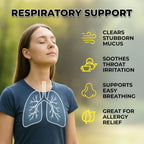 Mullein Drops for Lungs – USDA Organic Mullein Leaf Extract for Lungs & Bronchial Cleanse - Mucus Relief & Lung Detox - for Smokers & Allergy Sufferers - Made in USA - 4oz Tincture